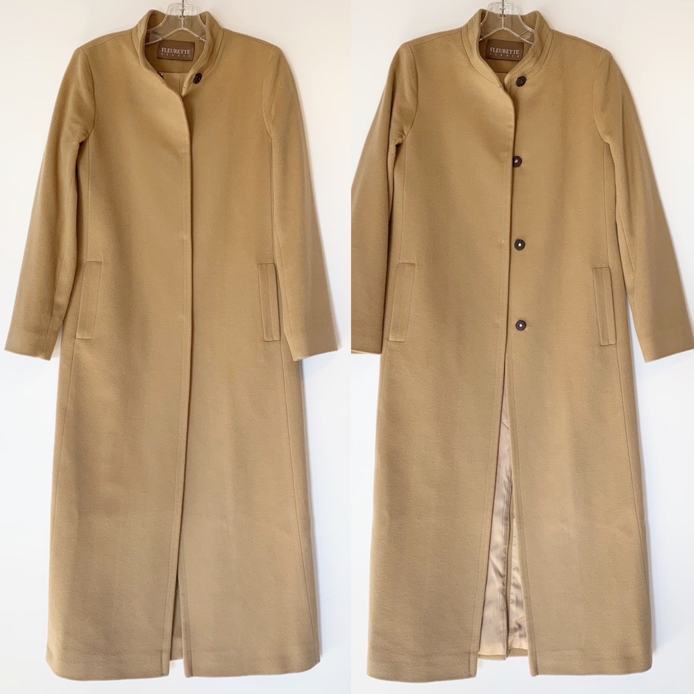 FLEURETTE Studio Wool Coat in Camel